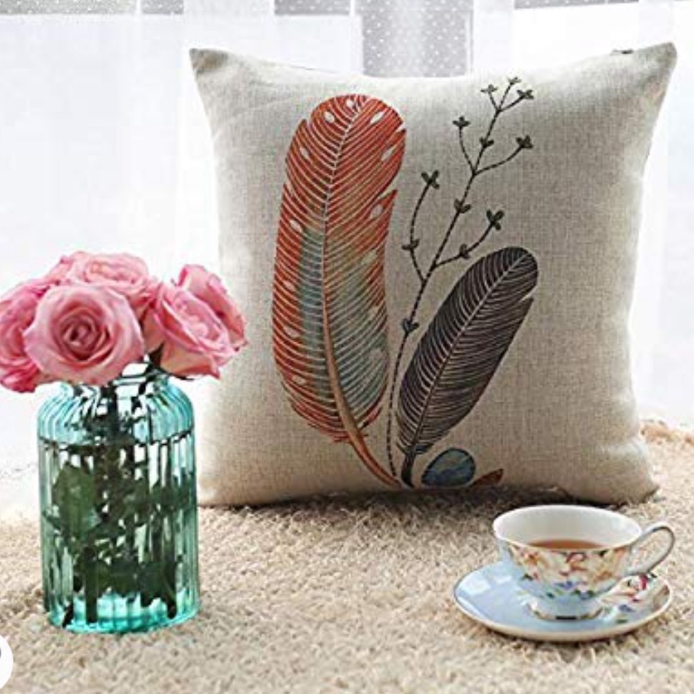 Set of 6 Cushion Covers - feathers - Bohemian chic - Picture 6 of 8